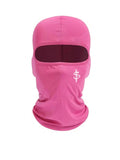 Unisex Full Face Balaclava 3 Colors Pink Black Rose Red Dollar Sign Embroidery Breathable Neck Gaiter for Outdoor Sports