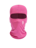 Unisex Full Face Balaclava 3 Colors Pink Black Rose Red Dollar Sign Embroidery Breathable Neck Gaiter for Outdoor Sports